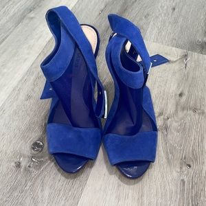 Guess mesh blue heels